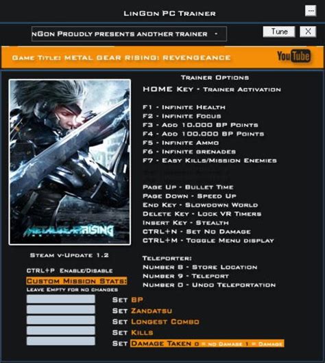 metal gear rising revengeance black box trainer|metal gear rising cheat table.